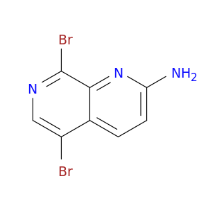 1,7-Naphthyridin-2-amine, 5,8-dibromo-