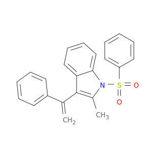 1H-Indole, 2-methyl-3-(1-phenylethenyl)-1-(phenylsulfonyl)-