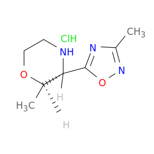 (2R,3S)-2-甲基-3-(3-甲基-1,2,4-噁二唑-5-基)吗啉盐酸