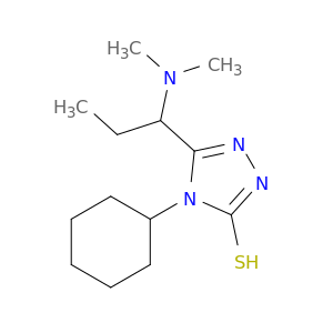 4-Cyclohexyl-5-(1-(dimethylamino)propyl)-4H-1,2,4-triazole-3-thiol