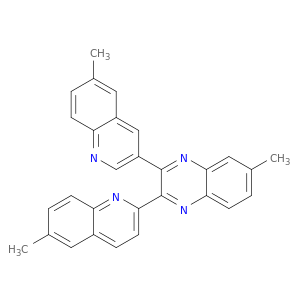 Quinoxaline, 6-methyl-2-(6-methyl-2-quinolinyl)-3-(6-methyl-3-quinolinyl)-