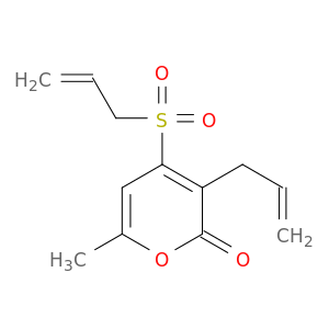 2H-Pyran-2-one, 6-methyl-3-(2-propen-1-yl)-4-(2-propen-1-ylsulfonyl)-