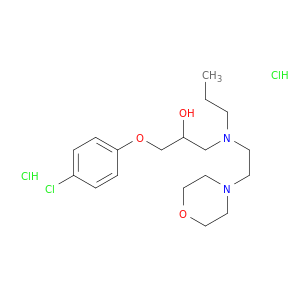 2-Propanol,1-(4-chlorophenoxy)-3-[[2-(4-morpholinyl)ethyl]propylamino]-, hydrochloride(1:2)