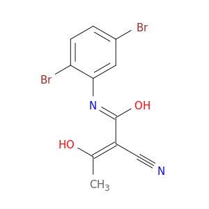(Z)-2-氰基-N-(2,5-二溴苯基)-3-羟基-2-丁烯酰胺