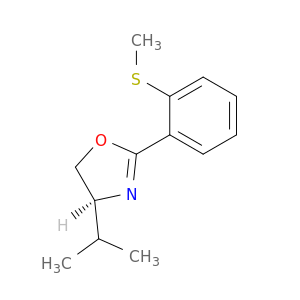 Oxazole, 4,5-dihydro-4-(1-methylethyl)-2-[2-(methylthio)phenyl]-, (S)-