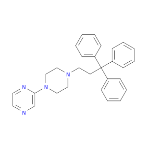 2-[4-(3,3,3-triphenylpropyl)piperazin-1-yl]pyrazine