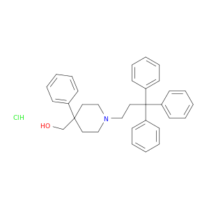 4-Piperidinemethanol, 4-phenyl-1-(3,3,3-triphenylpropyl)-, hydrochloride
