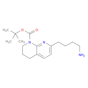 1,1-二甲基乙基7-(4-氨基丁基)-3,4-二氢-1,8-萘啶-1(2H)-羧酸盐