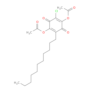 2,5-Cyclohexadiene-1,4-dione, 2,5-bis(acetyloxy)-3-chloro-6-undecyl-