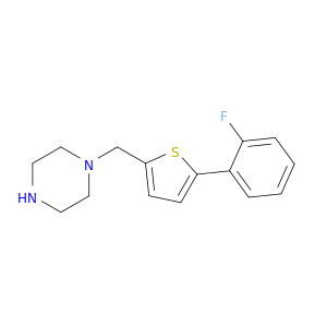 1-{[5-(2-Fluorophenyl)thiophen-2-yl]methyl}piperazine