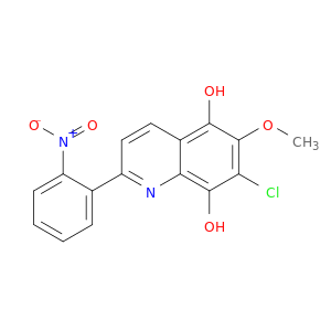5,8-Quinolinediol, 7-chloro-6-methoxy-2-(2-nitrophenyl)-