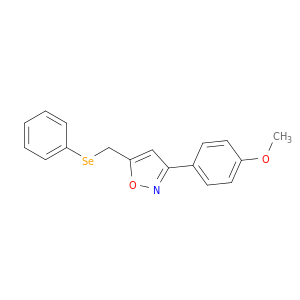 Isoxazole, 3-(4-methoxyphenyl)-5-[(phenylseleno)methyl]-