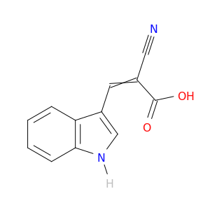 2-Propenoic acid, 2-cyano-3-(1H-indol-3-yl)-