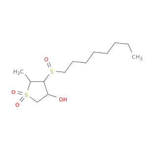 Thiophene-3-ol, tetrahydro-5-methyl-4-(octylsulfinyl)-, 1,1-dioxide