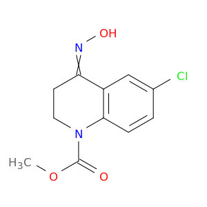 6-CHLORO-3,4-DIHYDRO-4-(HYDROXYIMINO)-1(2H)-QUINOLINECARBOXYLIC ACID METHYL ESTER