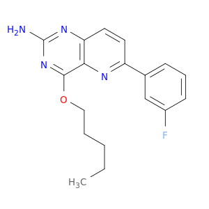 Pyrido[3,2-d]pyrimidin-2-amine, 6-(3-fluorophenyl)-4-(pentyloxy)-