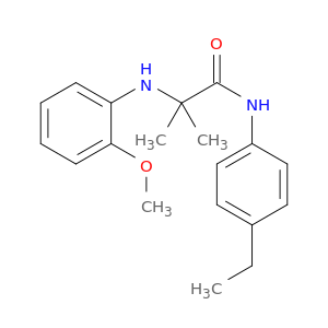 Propanamide, N-(4-ethylphenyl)-2-[(2-methoxyphenyl)amino]-2-methyl-