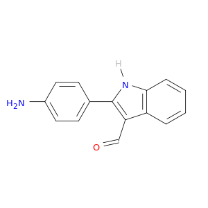 1H-Indole-3-carboxaldehyde, 2-(4-aminophenyl)-