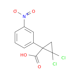 Cyclopropanecarboxylicacid, 2,2-dichloro-1-(3-nitrophenyl)-, (+)-