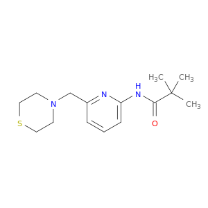 Propanamide, 2,2-dimethyl-N-[6-(4-thiomorpholinylmethyl)-2-pyridinyl]-