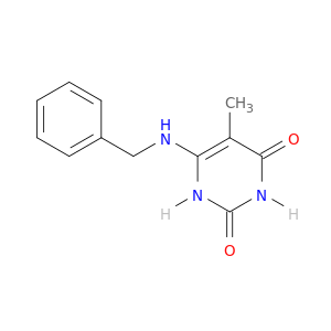 2,4(1H,3H)-Pyrimidinedione, 5-methyl-6-[(phenylmethyl)amino]-