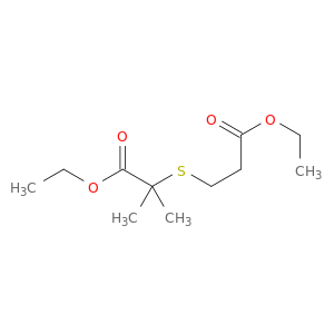 Propanoic acid, 2-[(3-ethoxy-3-oxopropyl)thio]-2-methyl-, ethyl ester