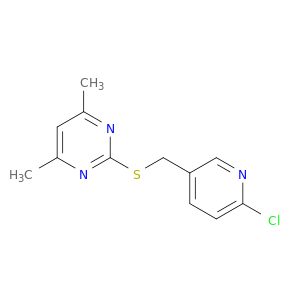 Pyrimidine, 2-[[(6-chloro-3-pyridinyl)methyl]thio]-4,6-dimethyl-