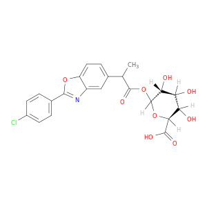 1-[2-(4-氯苯基)-α-甲基-5-苯并恶唑乙酸]-β-D-吡喃葡萄糖醛酸