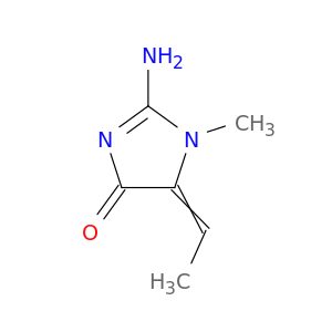 4H-Imidazol-4-one,2-amino-5-ethylidene-1,5-dihydro-1-methyl-