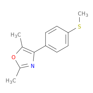 Oxazole, 2,5-dimethyl-4-[4-(methylthio)phenyl]-
