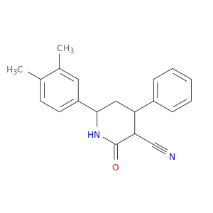 3-Piperidinecarbonitrile, 6-(3,4-dimethylphenyl)-2-oxo-4-phenyl-