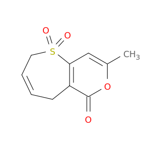6H-Thiepino[3,2-c]pyran-6-one, 2,5-dihydro-8-methyl-, 1,1-dioxide