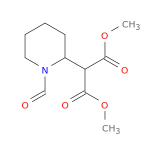 Propanedioic acid, (1-formyl-2-piperidinyl)-, dimethyl ester