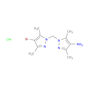 1-[(4-Bromo-3,5-dimethyl-1H-pyrazol-1-yl)methyl]-3,5-dimethyl-1H-pyrazol-4-amine