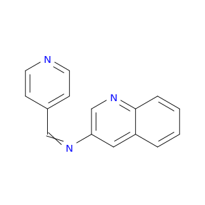 3-Quinolinamine,N-(4-pyridinylmethylene)-