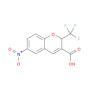 2H-1-Benzopyran-3-carboxylic acid, 6-nitro-2-(trifluoromethyl)-