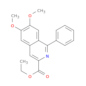 3-Isoquinolinecarboxylic acid, 6,7-dimethoxy-1-phenyl-, ethyl ester