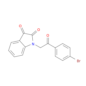 1H-Indole-2,3-dione, 1-[2-(4-bromophenyl)-2-oxoethyl]-