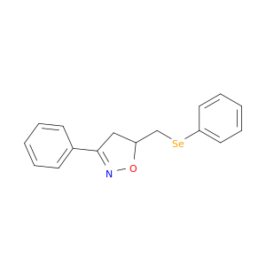 Isoxazole, 4,5-dihydro-3-phenyl-5-[(phenylseleno)methyl]-