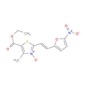 ETHYL 4-METHYL-2-[(E)-2-(5-NITRO-2-FURYL)VINYL]-3-OXIDO-1-THIA-3-AZONIACYCLOPENTA-2,4-DIENE-5-CARBOXYLATE