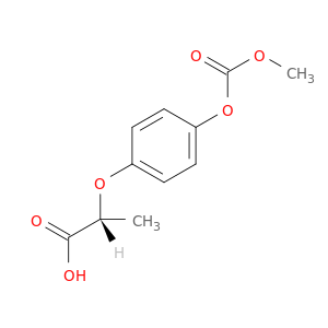 Propanoic acid, 2-[4-[(methoxycarbonyl)oxy]phenoxy]-, (2R)-