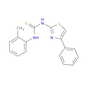 Thiourea, N-(2-methylphenyl)-N'-(4-phenyl-2-thiazolyl)-