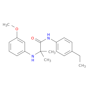 Propanamide, N-(4-ethylphenyl)-2-[(3-methoxyphenyl)amino]-2-methyl-
