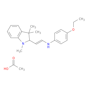 3H-吲哚,2-[2-[(4-乙氧基苯基)氨基]乙烯基]-1,3,3-三甲基-,乙酸盐(1：1)