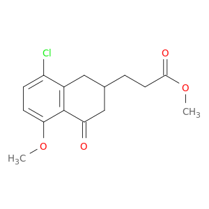 methyl 3-(8-chloro-5-methoxy-4-oxo-1,2,3,4-tetrahydronaphthalen-2-yl)propanoate