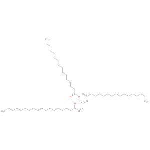 9-Octadecenoic acid, 2,3-bis[(1-oxohexadecyl)oxy]propyl ester, (9E)-
