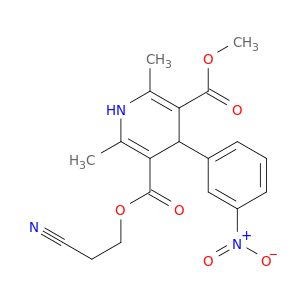 1,4-Dihydro-2,6-dimethyl-4-(3-nitrophenyl)-3,5-pyridinedicarboxylic acid 3-(2-cyanoethyl) 5-methyl ester