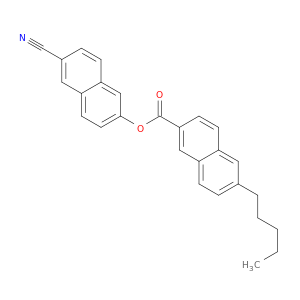 2-Naphthalenecarboxylic acid, 6-pentyl-, 6-cyano-2-naphthalenyl ester