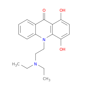 9(10H)-Acridinone,10-[2-(diethylamino)ethyl]-1,4-dihydroxy-
