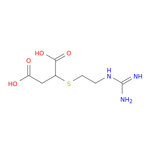 Butanedioic acid,2-[[2-[(aminoiminomethyl)amino]ethyl]thio]-